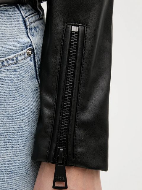 Dkny ramoneska kolor czarny przejściowa DJ4J6026