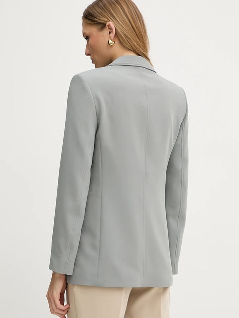 BOSS Orange marynarka kolor szary jednorzędowa gładka 50545586