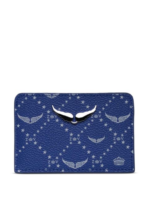 Zadig&Voltaire monogram-print cardholder - Blue - zdjęcie produktu nr 1