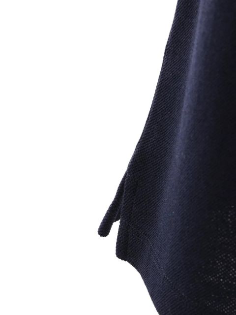 Miu Miu logo-embroidered shorts - Blue