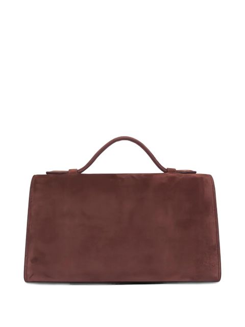 Savette Symmetry suede tote bag - Brown