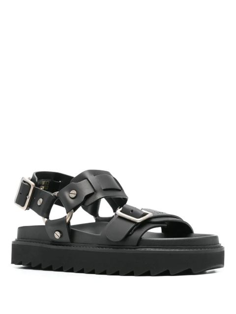 Acne Studios buckle-fastening leather sandals - Black - zdjęcie produktu nr 2