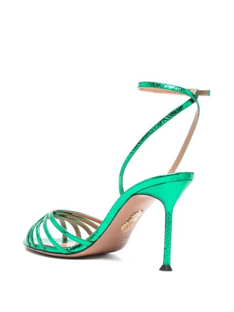 Aquazzura 85mm pointed-toe sandals - Green