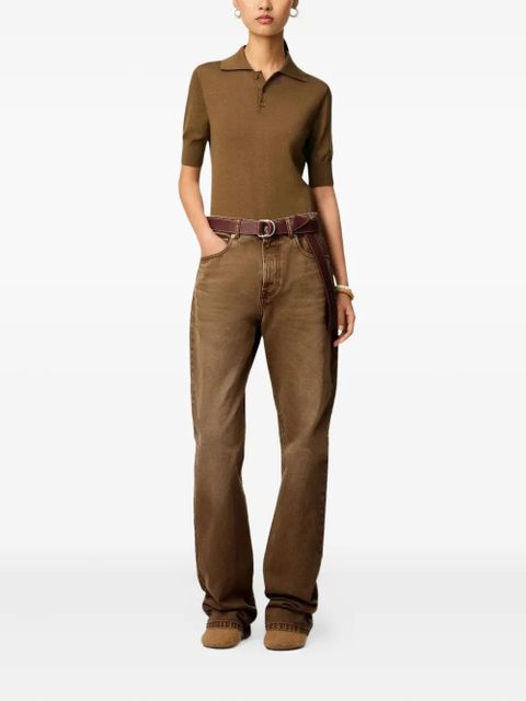 AMI Paris Pocket Denim Jeans - Brown - zdjęcie produktu nr 2