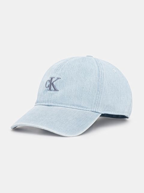 Calvin Klein czapka z daszkiem jeansowa - zdjęcie produktu nr 1