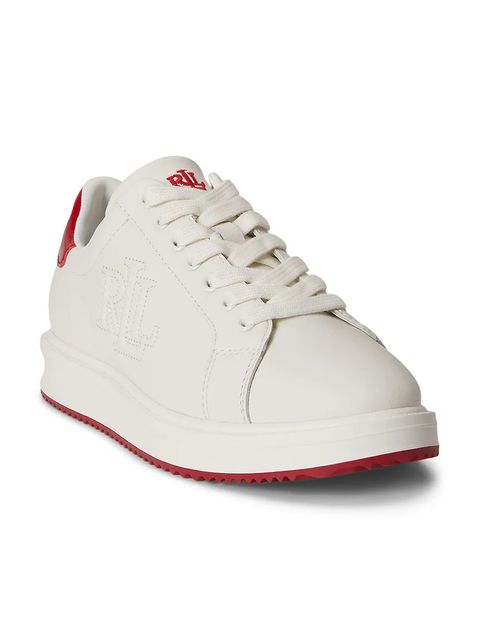 Lauren Ralph Lauren Ainsley sneakersy damskie skórzane - zdjęcie produktu nr 1