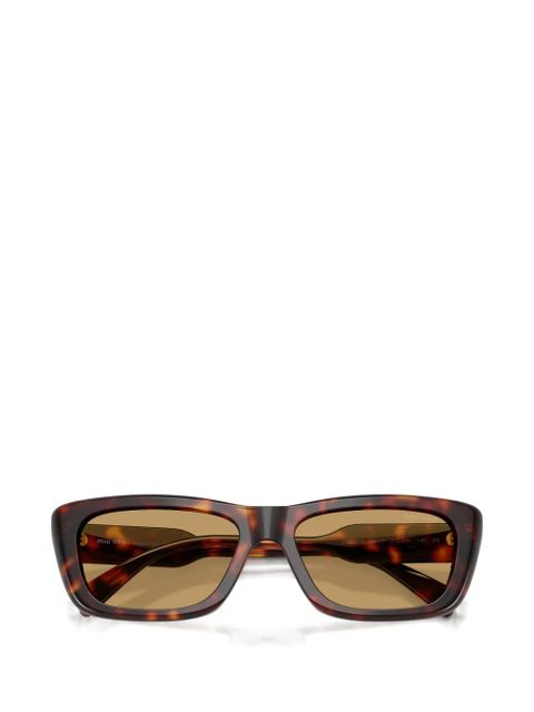 Miu Miu Eyewear rectangle-frame sunglasses - Brown