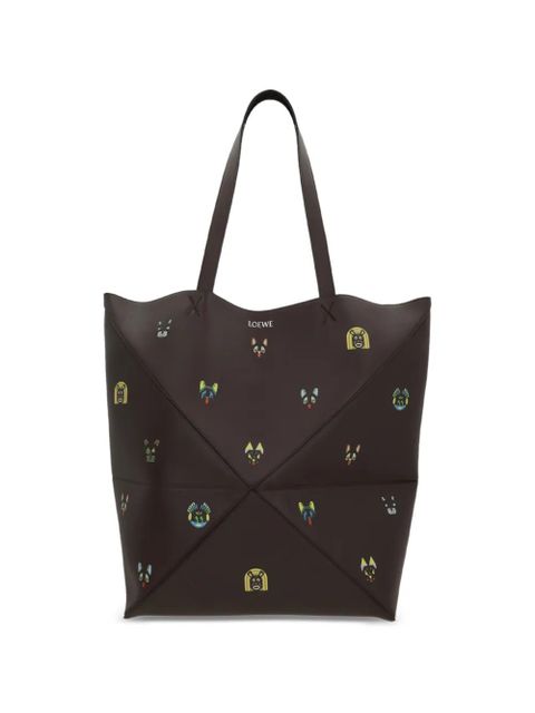 LOEWE graphic print shoulder bag - Brown - zdjęcie produktu nr 1