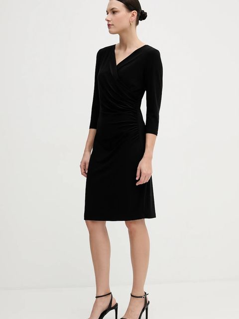 Joseph Ribkoff sukienka kolor czarny mini dopasowana 233305