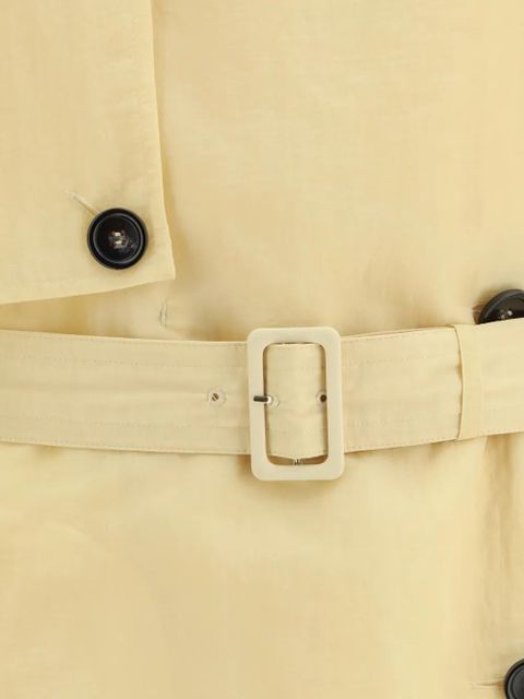 Sportmax Fata belted buttoned trench coat - Yellow