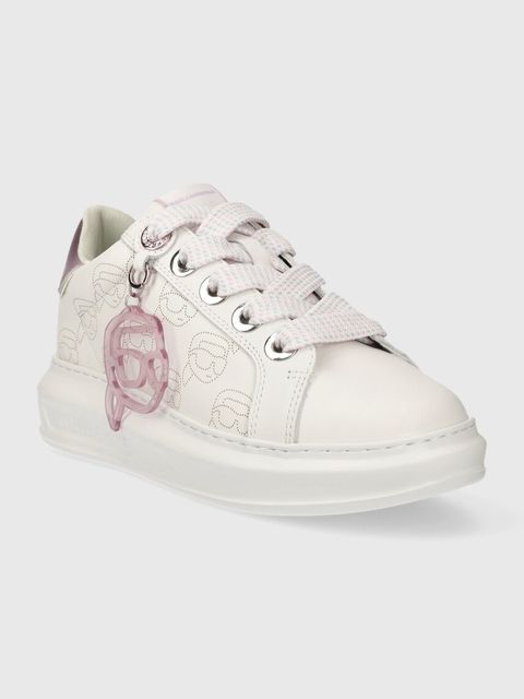 Karl Lagerfeld sneakersy skórzane KAPRI NFT kolor biały KL62522 - zdjęcie produktu nr 2