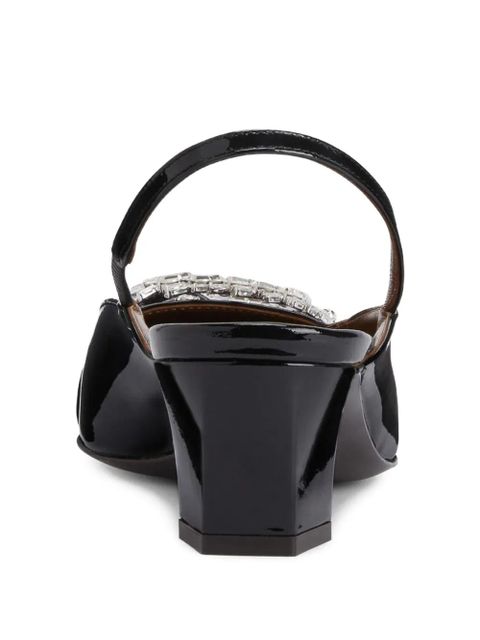 Giuseppe Zanotti crystal-embellished slingback pumps - Black