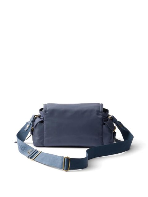 Prada Explore medium Re-Nylon shoulder bag with flap - Blue - zdjęcie produktu nr 2