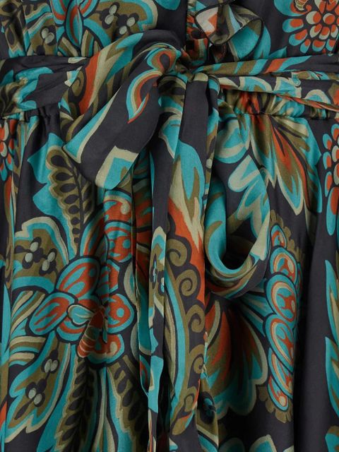 ETRO ruffled floral-print day dress - Green