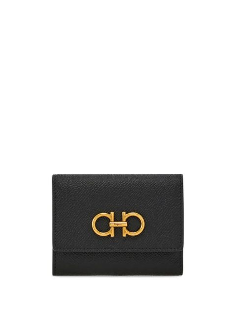 Ferragamo Gancini tri-fold wallet - Black - zdjęcie produktu nr 1