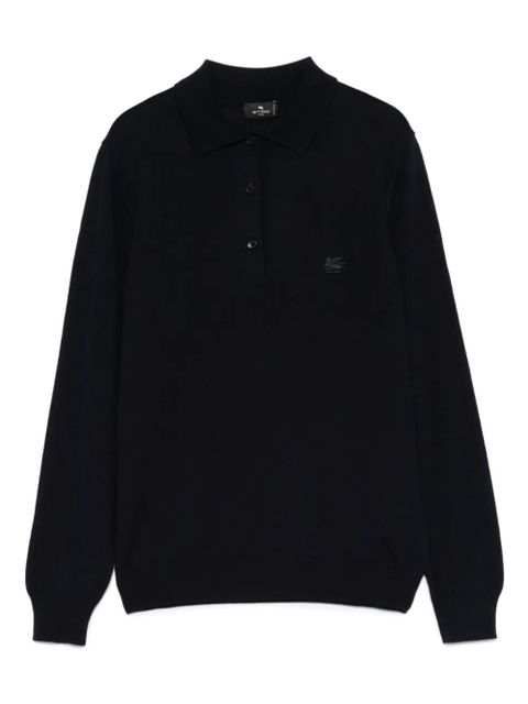 ETRO polo-collar sweatshirt - Blue - zdjęcie produktu nr 1