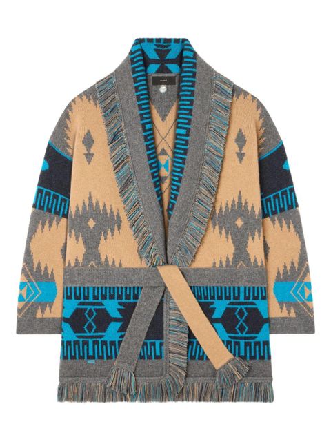 Alanui Icon jacquard fringed cardigan - Neutrals - zdjęcie produktu nr 1