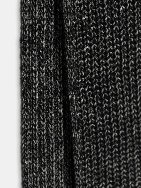 Sisley szalik z dodatkiem wełny damski kolor czarny wzorzysty 1H5BLU00Z