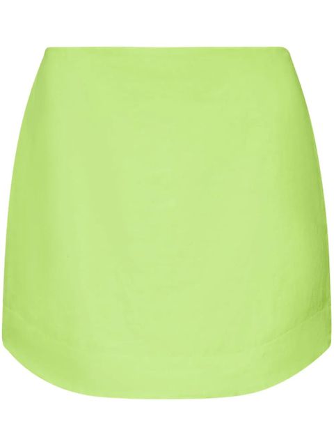 JW Anderson curved-hem mini skirt - Green - zdjęcie produktu nr 1