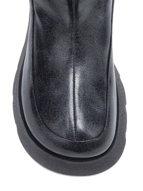 GANNI Kat pull-tab platform boots - Grey