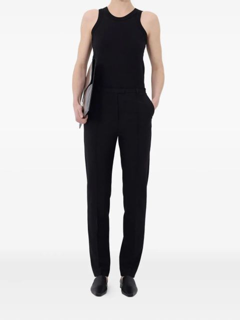 LouLou de Saison pleat-detail straight trousers - Black