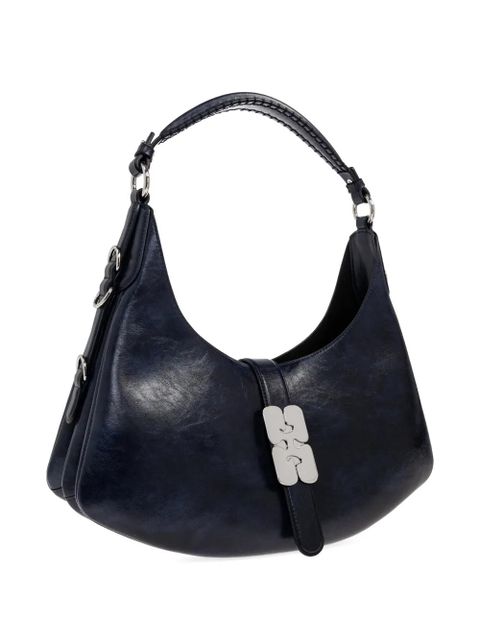 GANNI leather shoulder bag - Blue