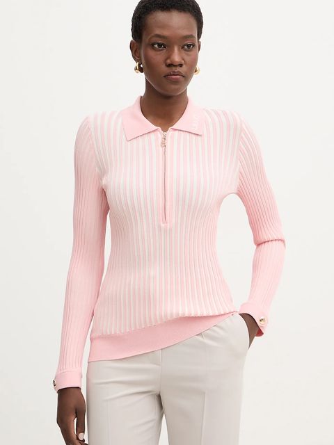 Liu Jo sweter damski kolor różowy lekki TA6115 MS55N - zdjęcie produktu nr 1