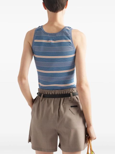 Prada striped tank top - Blue