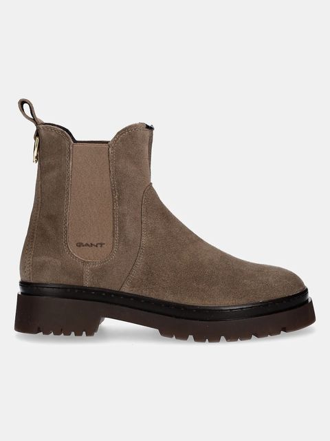 Gant sztyblety zamszowe Aligrey damskie kolor beżowy na platformie 31553157 - zdjęcie produktu nr 2