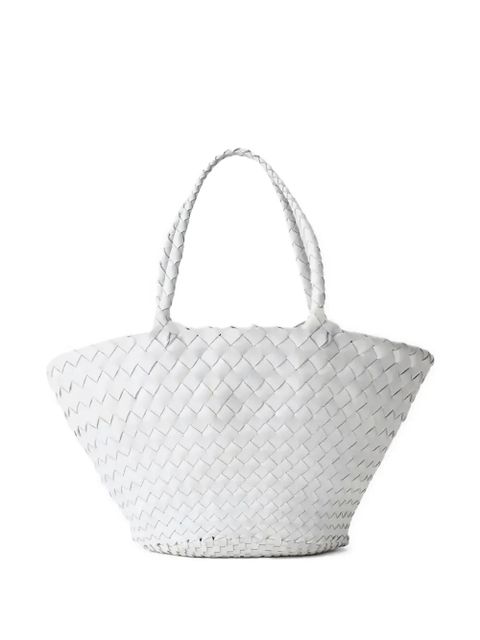 DRAGON DIFFUSION Egola woven tote bag - White - zdjęcie produktu nr 1