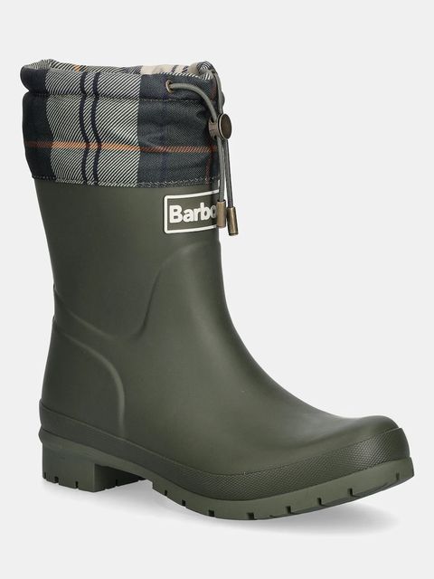 Barbour kalosze Mowbray damskie kolor zielony LRF0122OL52 - zdjęcie produktu nr 1