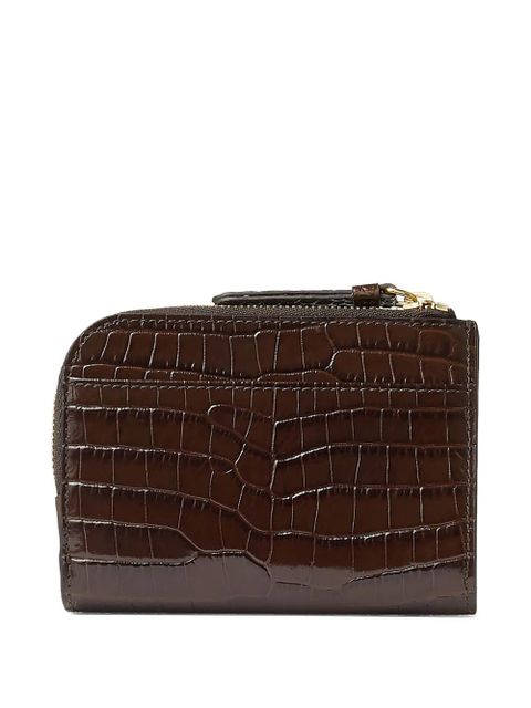 Jimmy Choo crocodile-effect zip wallet - Brown - zdjęcie produktu nr 2