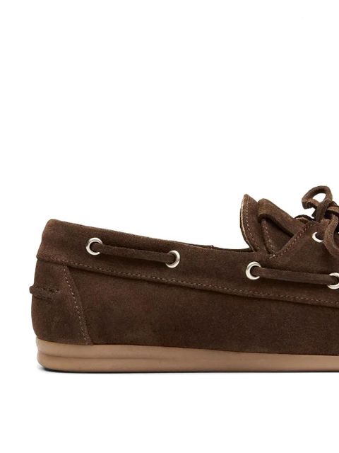 ALOHAS Rowan laces suede loafers - Brown