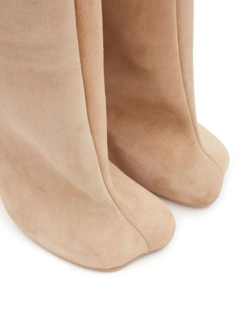 MM6 Maison Margiela Anotomic slip-on suede boots - Neutrals
