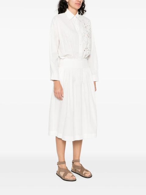 PINKO cotton midi dress - White - zdjęcie produktu nr 2