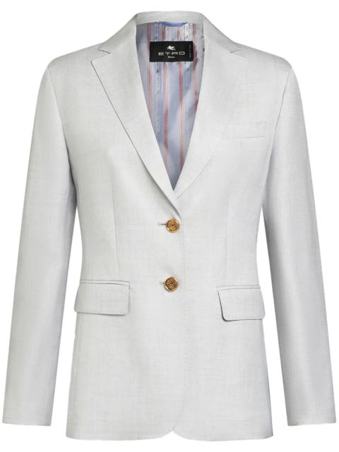 ETRO single-breasted blazer - Grey - zdjęcie produktu nr 1