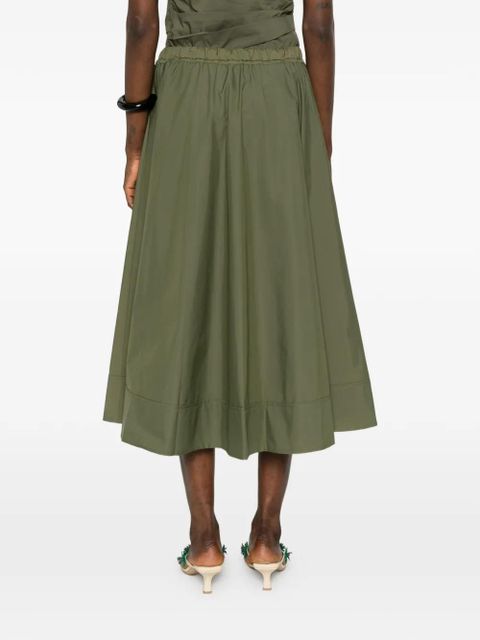 Simkhai drawstring midi skirt - Green