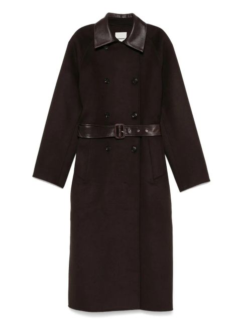 SANDRO double-breasted coat - Brown - zdjęcie produktu nr 1