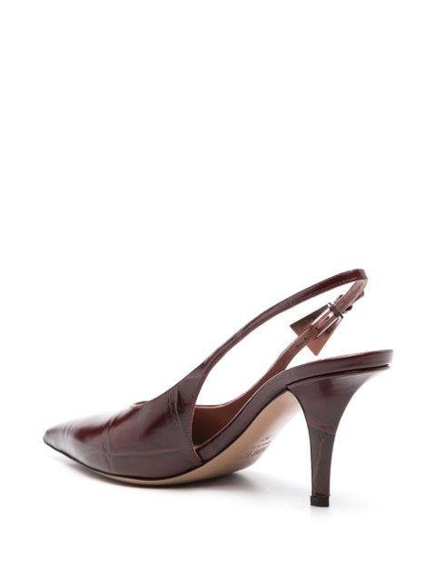 Paris Texas leather slingback pumps - Red