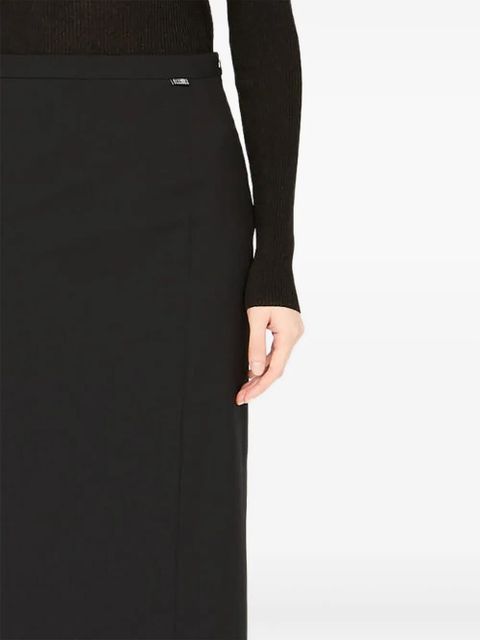MM6 Maison Margiela panelled midi skirt - Black
