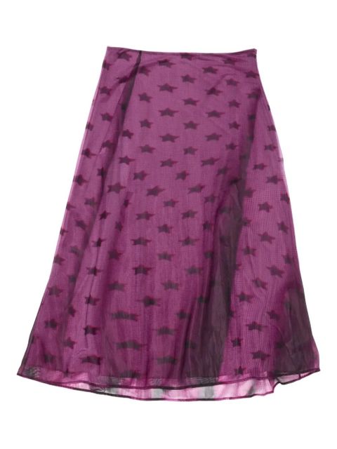 Acne Studios star-print jersey skirt - Purple - zdjęcie produktu nr 1