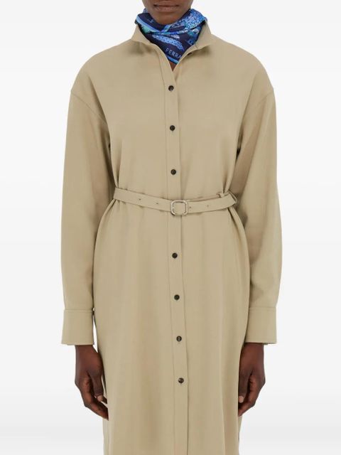 Ferragamo patchwork-print silk scarf - Blue