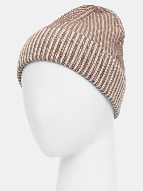 Sisley czapka z domieszką wełny kolor beżowy 132HLA00J