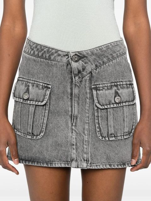 JW Anderson patch-pocket mini skirt - Grey