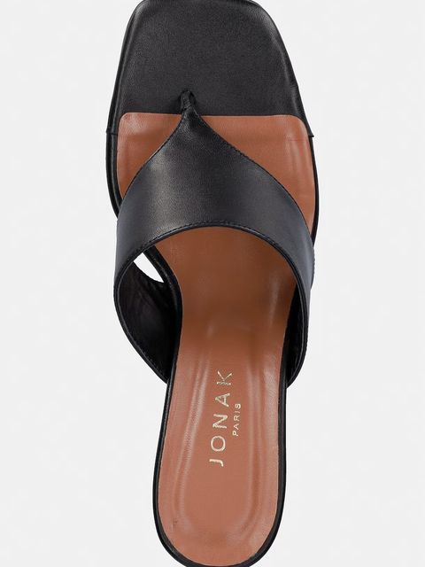 Jonak japonki skórzane DEVIL CUIR Noir