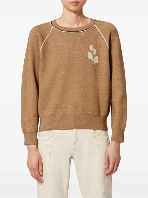 MARANT ÉTOILE Loriby logo sweater - Brown