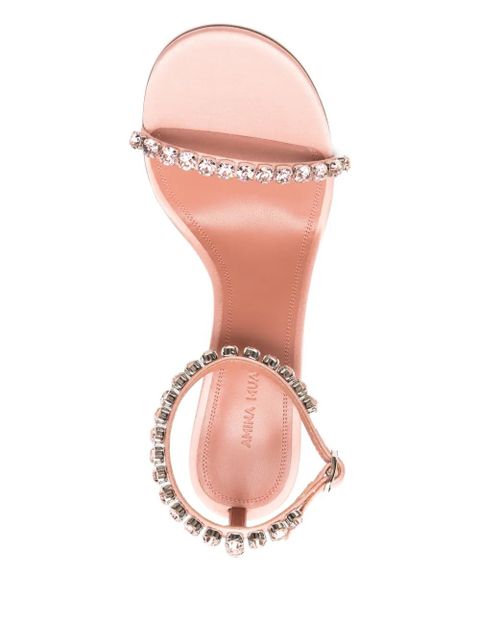 Amina Muaddi 95mm Gigi crystal-embellished sandal - Pink - zdjęcie produktu nr 2