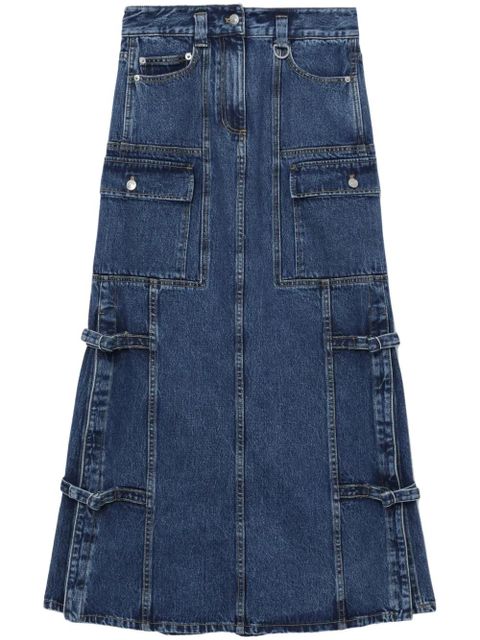 3.1 Phillip Lim denim cargo midi skirt - Blue - zdjęcie produktu nr 1