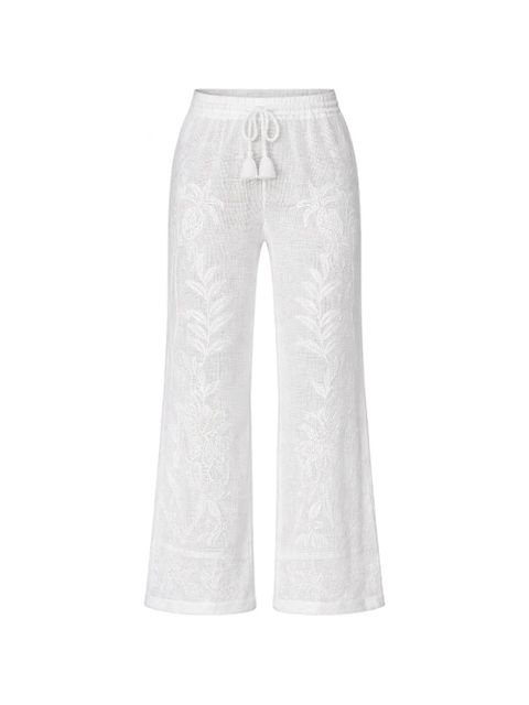 FARM Rio floral trousers - White - zdjęcie produktu nr 1