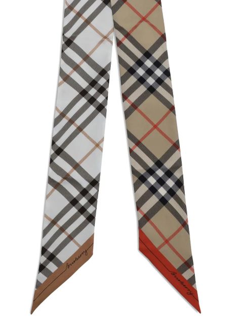 Burberry Vintage Check silk scarf - Neutrals - zdjęcie produktu nr 2